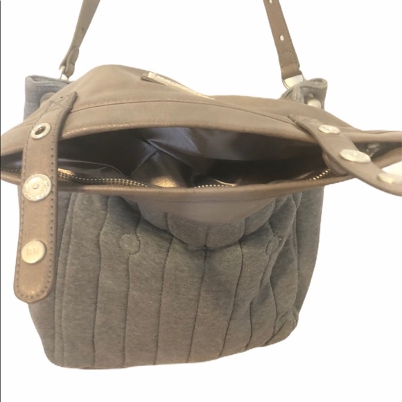 BUFFALO DAVID BITTON Gray Messenger Bag NWOT - Picture 4 of 8